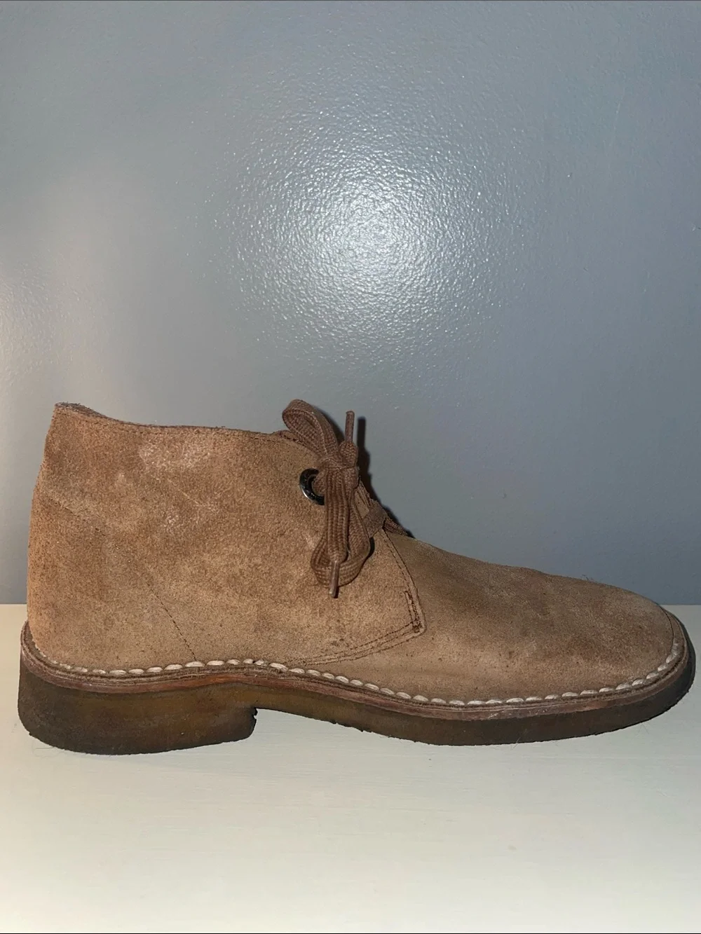 Bata Safari Kenya Suede Chukka Boots Brown Handmade Men's Size 8